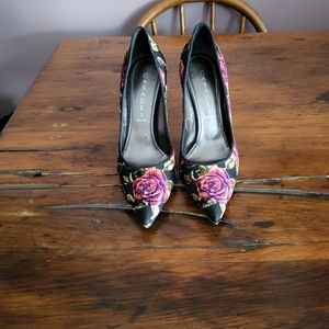 Casadei floral stilettos 7.5 - hardly worn - made in Italy